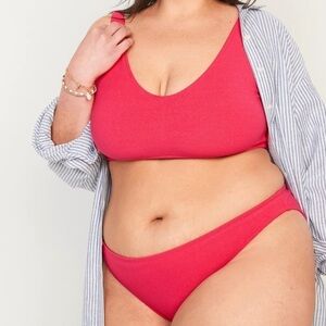 𝅺Old Navy 3x Red Pink Two Piece Plus Bikini Swimsuit Set